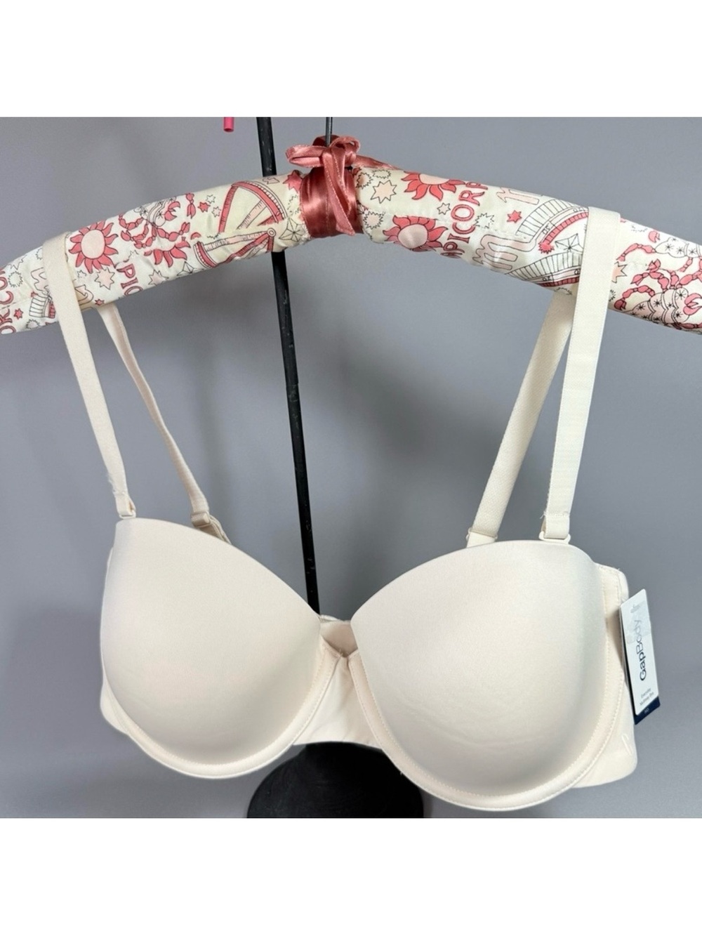 GapBody Cream Multiway Everyday Underwire Bra with Removable Straps